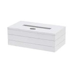 Box na papírové kapesníky dřevo bílá 25cm