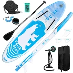 [EU/US Direct] FunWater Inflatable Paddle Board Stand Up Surfboard 12~15PSI Pulp Board 320*84*15CM With Backpack, Chair