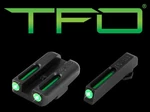 Mieridlá TFO Tritium / Fiber-Optic Truglo® - Glock® Low Set – Čierna (Farba: Čierna)