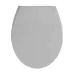 Svetlosivé záchodové sedadlo s jednoduchým zatváraním Wenko Samos, 44,5 x 37,5 cm Svetlosivé záchodové sedadlo s jednoduchým zatváraním Wenko Samos, 44,5 x 37,5 cm