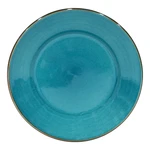 Modrý tanier z kameniny Casafina Sardegna, ⌀ 30 cm
