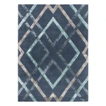 Modrý viskózový koberec Flair Rugs Trellis, 120 x 170 cm