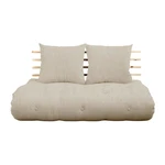 Rozkladacia pohovka s ľanovým poťahom Karup Design Shin Sano Natural/Linen Rozkladacia pohovka s ľanovým poťahom Karup Design Shin Sano Natural/Linen