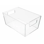 Úložný priehľadný box iDesign Clarity, 22,8 × 15,2 cm