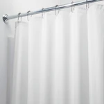 Biely sprchový záves iDesign, 200 x 180 cm
