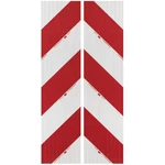 3M High Intensity Grade 3410 3410AP14 výstražné značenie na vozidlá biela (reflexná), červená (reflexná) 2 ks (d x š) 9