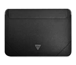 Pouzdro Guess Saffiano Triangle Metal Logo Computer Sleeve 16", černá