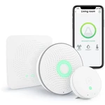 Senzor AirThings House Kit (420) bezpečnostní súprava • obsah balenia: Wave (detektor radónu), Wave mini (indikátor vzniku plesní), hub • minimalizáci