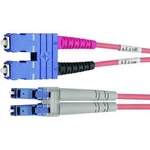 Optické vlákno kabel Telegärtner L00895C0021 [1x zástrčka SC - 1x zástrčka LC], 10.00 m, tyrkysová