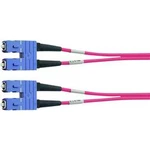 Optické vlákno kabel Telegärtner L00883A0029 [1x zástrčka SC - 1x zástrčka SC], 5.00 m, fialová