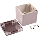 Univerzální pouzdro Hammond Electronics 1554EE2GYCL 1554EE2GYCL, 90 x 90 x 90 , polykarbonát, šedá, čirá, 1 ks