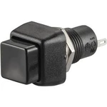 Tlačítko TRU COMPONENTS TC-R13-83A-05BK, 250 V/AC, 1 A, černá, 1 ks