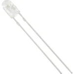LED s vývody HuiYuan 3234R1C-ESB-C, typ čočky oválný, 3 mm, 70 °, 30 °, 20 mA, červená