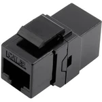 Adaptér, rovný TRU COMPONENTS 1425900, RJ45 Cat5e 93013c1176, černá, 1 ks