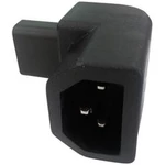 Síťový adaptér IEC C13 zásuvka 10 A - IEC zástrčka C14 10 A počet kontaktů: 2 + PE, černá, 1 ks
