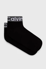 Ponožky Calvin Klein dámske, čierna farba, 701218785