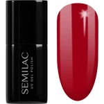 Semilac UV Hybrid Hottie gelový lak na nehty odstín 027 Intense Red 7 ml