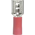Faston zásuvka Vogt Verbindungstechnik 3903 6.3 mm x 0.8 mm, 180 °, částečná izolace, červená, 1 ks