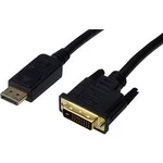 DisplayPort / DVI kabel Digitus [1x zástrčka DisplayPort - 1x DVI zástrčka 24+1pólová] černá 1.80 m