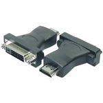 DVI / HDMI adaptér LogiLink AH0002, [1x DVI zásuvka 24+1pólová - 1x HDMI zástrčka], černá