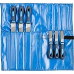 Sada dílenských pilníků 200 mm/300 mm různé síty v PVC svinovací brašně PFERD 555 WR 200/300 11800555 200, 300