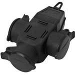 3násobná zásuvka interBär 9007-004.01 , guma, IP44, 230 V, černá
