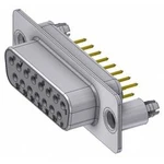 D-SUB zásuvka Deltron Connectors 180 °, pólů 15, pájené, piny, 1 ks