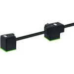 Dvojitý ventilový konektor s připojovacím vedením Murr Elektronik 7000-58021-6271000 černá, 1 ks