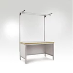 Manuflex LU8313.7035 ESD alu-aufbauportale s výložným pro univerzální standardní pracovní stoly s šířka stolu = 1500 mm