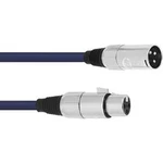 XLR kabel OMNITRONIC, 5m, modrá modrá