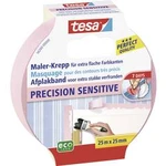 Krepová lepicí páska tesa PRECISION SENSITIVE 56260-00000-03, (d x š) 25 m x 25 mm, akrylát, růžová, 1 ks