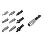 Sada záhlubníků 10dílná Wolfcraft 2542000, 8 mm, 10 mm, 12 mm, 1 sada
