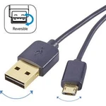 USB kabel Renkforce USB2.0 A/micro-B revers, 1 m