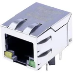 Zásuvka, vestavná horizontální BEL Stewart Connectors SI-60062-F, RJ45 počet pólů: 8P8C, poniklovaná, kov, 1 ks