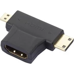 SpeaKa Professional SP-7870584 HDMI Y adaptér [1x HDMI zástrčka C Mini, HDMI zástrčka D Micro - 1x HDMI zásuvka] čierna