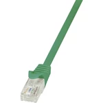 LogiLink CP2015U RJ45 sieťové káble, prepojovacie káble CAT 6 U/UTP 25.00 cm zelená s ochranou 1 ks