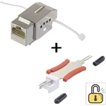 zabudovaný modul RJ45 s blokovacou funkciou / vrátane odblokovacieho nástroja Keystone CAT 6 Renkforce KSV10 + Tooling