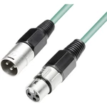 Paccs  XLR prepojovací kábel [1x XLR zásuvka - 1x XLR zástrčka] 10.00 m zelená
