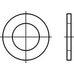 podložka plochá 10.5 mm 18 mm   Ušlechtilá ocel V4A  A4 100 ks TOOLCRAFT  TO-6854763