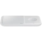 Bezdrôtová nabíjačka Samsung Duo Pad, 9W (EP-P4300TWEGEU) biela bezdrôtová nabíjačka • automatická detekcia zariadení • ľahké a kompaktné vyhotovenie 