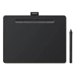 Tablet Wacom Intuos M Bluetooth (CTL-6100WLK) čierny grafický tablet • pracovná plocha 216×135 mm • rozlíšenie 2 540 lpi • rýchlosť snímania 133 pps •