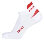 Husky  Šport biela/červená, L(41-44) Ponožky