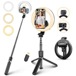 ELEGIANT EG-09 LED Ring Light Bluetooth Selfie Stick Tripod with Remote Control Beauty Fill Lamp for Gopro Action Camera