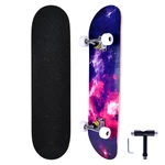 [USA Direct] 31inch Complete Skateboard 9 Layer Maple Double Kick Board for Kids Beginners Max Load 100kg