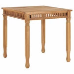 Garden Dining Table 31.5"x31.5"x31.5" Solid Teak Wood