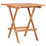 Folding Bistro Table 23.6"x23.6"x25.6" Solid Teak Wood
