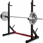 [US Direct] Dipping Station 43.5~67.5inch High 13 Levels Adjustable Weight Lifting Bench Barbell Stand Fitness Gym Home