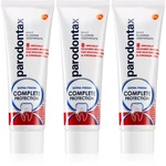 Parodontax Complete Protection Extra Fresh zubná pasta s fluoridom pre zdravé zuby a ďasná 3x75 ml Parodontax Complete Protection Extra Fresh zubná pasta s fluoridom pre zdravé zuby a ďasná 3x75 ml