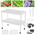 110-220V 2 Layer Vertical Hydroponic Growing Kit 8 Pipes 72 Holes Garden Vegetable Planting System Kit Water Culture Pla
