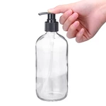 250ml/500ml Clear Glass Bottle With Trigger Sprayer Cap Emulsion Pump Essential Oil Water Spraying Bottle